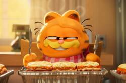 A still of the mischievous cat in new film The Garfield Movie. Picture supplied