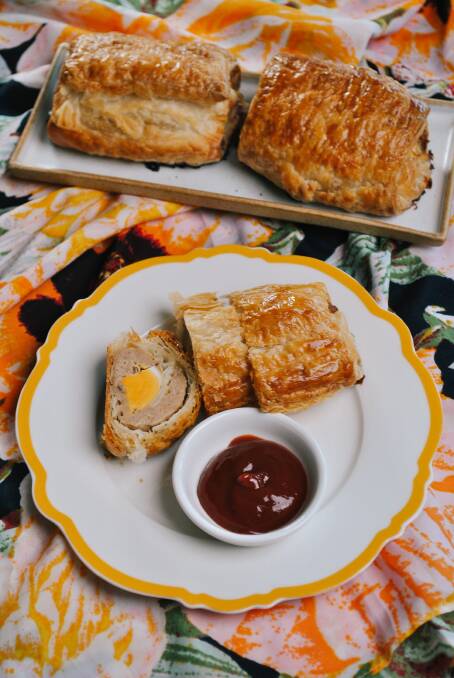 Try this new take on Scotch eggs with Scotch egg sausage rolls. Picture supplied