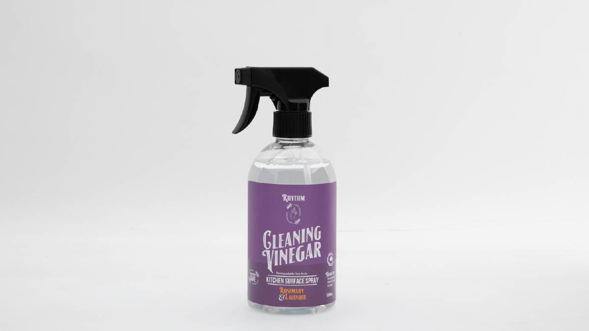 Rhythm Cleaning Vinegar Kitchen Surface Spray was among the low-ranking multipurpose sprays tested by Choice. Picture supplied