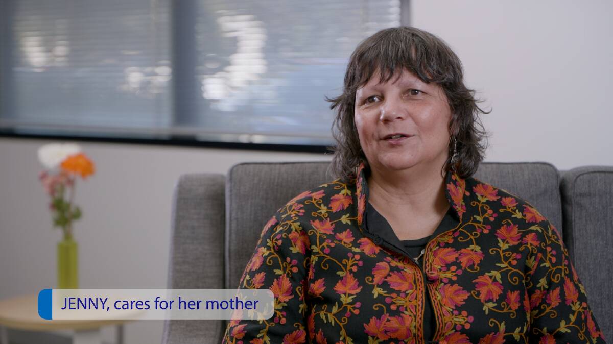 Carer Jenny is one of the people featured in the NARI video 'Finding My Way'. Picture supplied. 