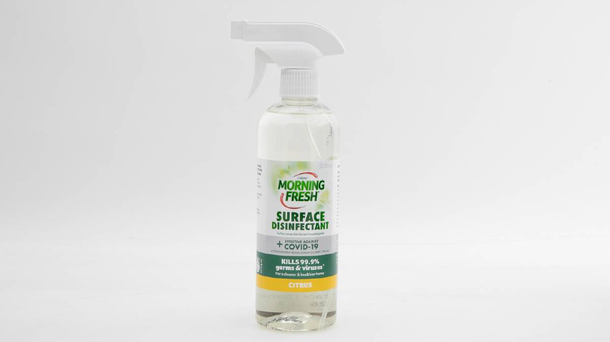 Morning Fresh Surface Disinfectant was among the low-ranking multipurpose sprays tested by Choice. Picture supplied