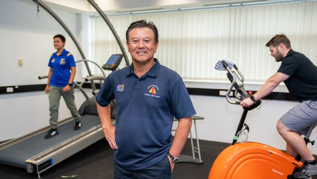 A LITTLE BIT, OFTEN: An Edith Cowan University study finds a little exercise often is better than lots of exercise in one session. Pictured is the university's exercise and sports science professor Ken Nosaka. Photo supplied. 