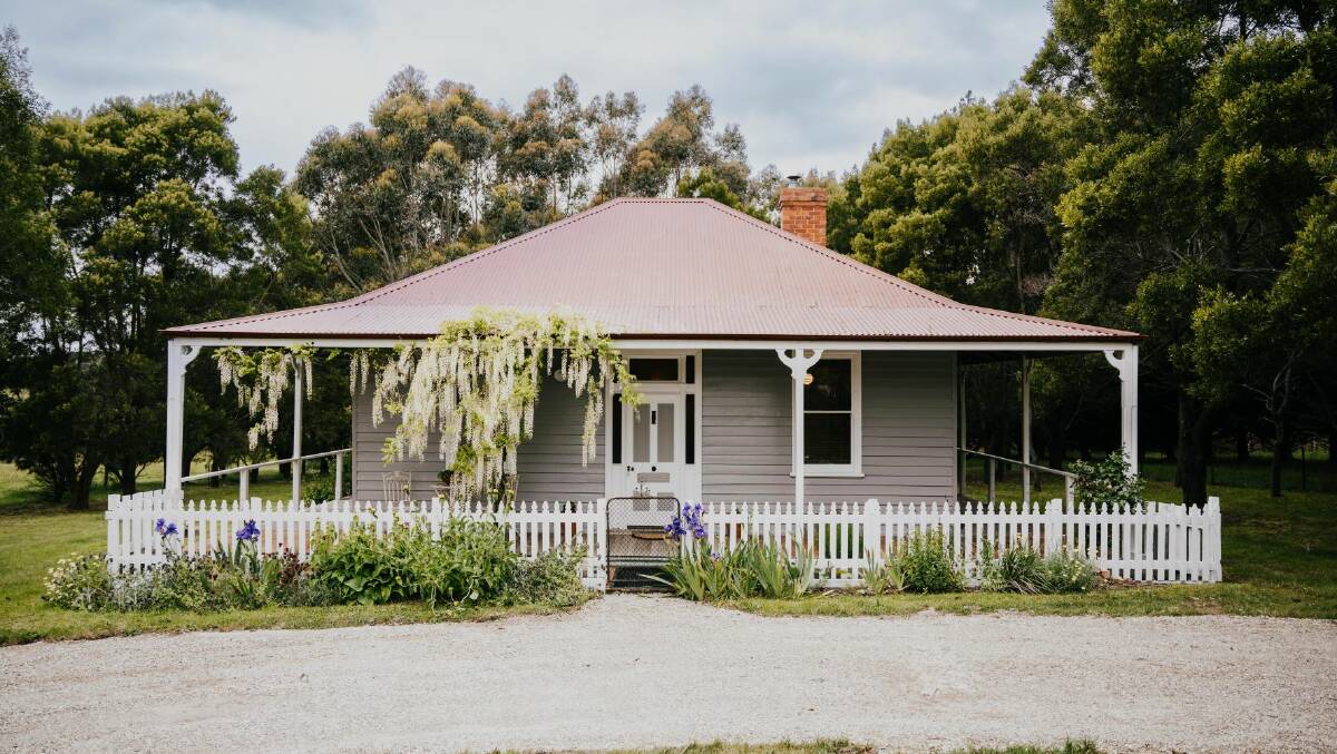 Shepherds Hill Cottage near Kyneton, Victoria, was built about 1890 and is on a working alpaca farm. Picture supplied