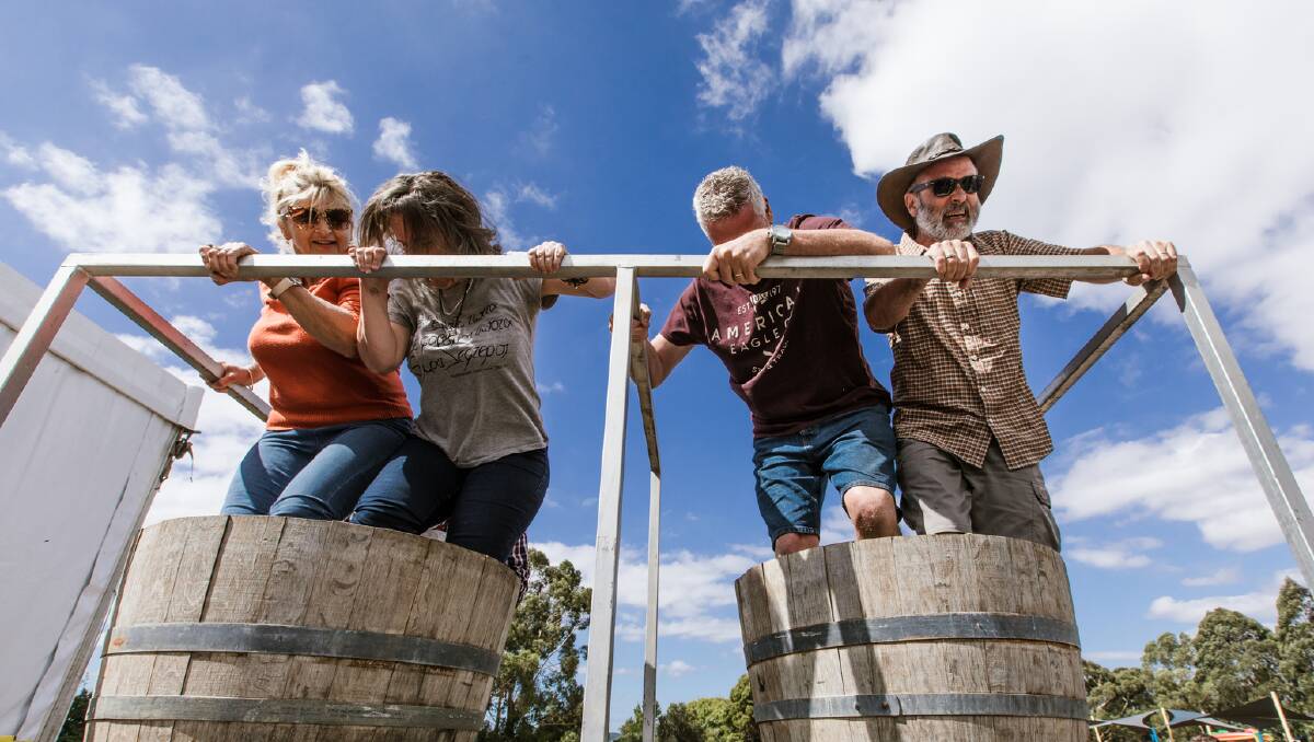 Stomp your way to victory in the grape stomping competition at Italian Festa in Victoria. Picture supplied