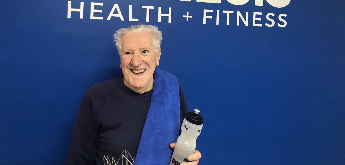 At 93, John Watson does three gym sessions a week, keeping him both mobile and socially connected. Picture supplied