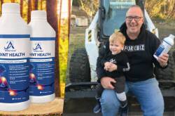 Arborvitae Joint Health and, right, grandfather Gary of Kenthurst, NSW, with his grandson. Pictures supplied 