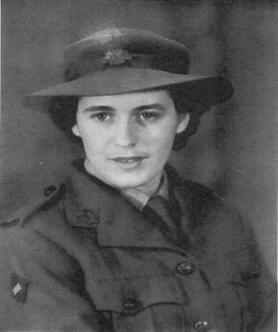 Joan Woodland in her uniform during World War II. Picture supplied