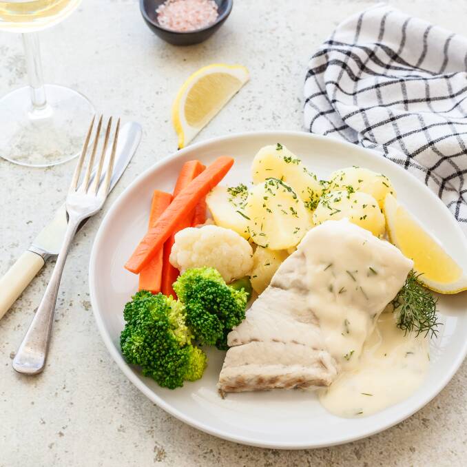 This Barramundi fillet is among the many dishes delivered to your door by Gourmet Meals. Picture supplied