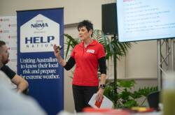 Sally Randall, National Training Lead for Emergency Services at Australian Red Cross, facilitating the launch Help Nation EmergencyRedi™ workshop. Photo supplied. 
