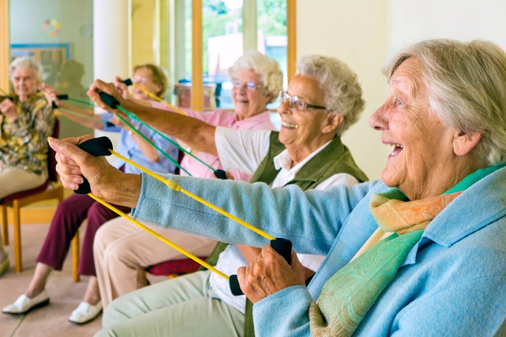 Exercising seniors. Picture by Shutterstock