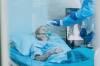 A file picture of an older woman in hospital. 