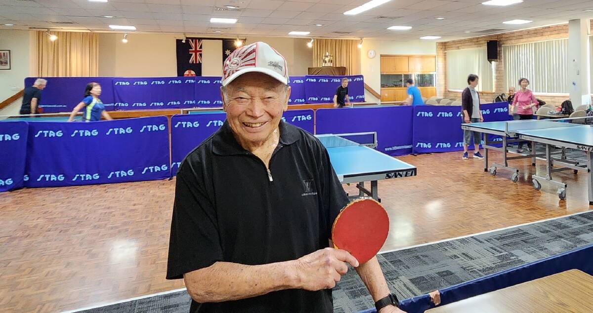 94-year-old Concord Seniors Table Tennis Club member Norman Wong. Picture supplied