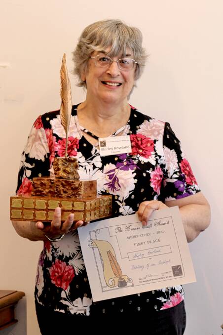 Shirley Rowland won the Society of Women's Writers WA's Bronze Quill award. Picture supplied