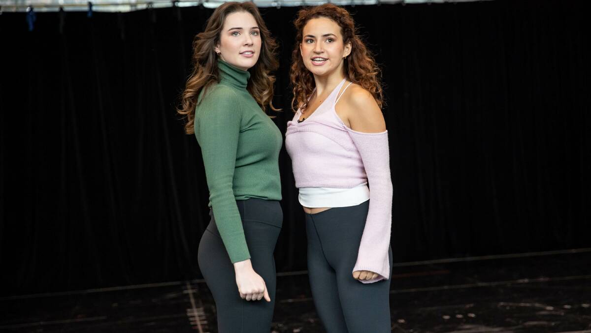 Sheridan Adams (left) and Courtney Monsma star in Wicked the Musical, Picture by David Hooley