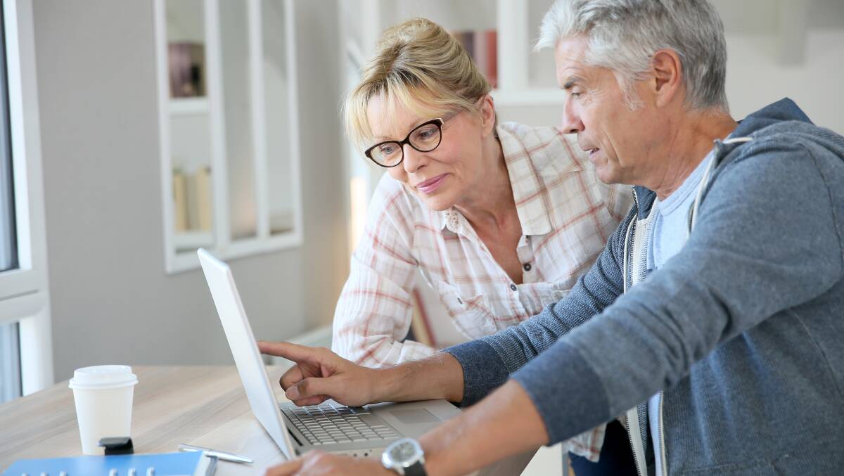 Stock image of seniors using the internet. Picture from Shutterstock