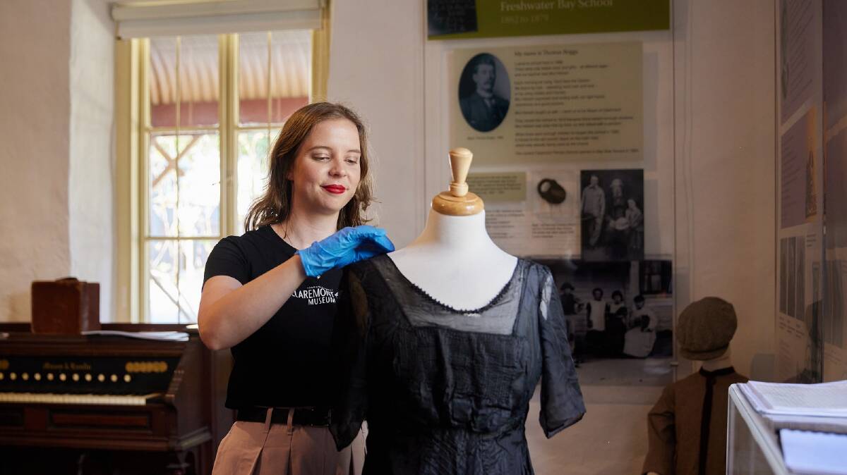 A staff member at Claremont Museum. Picture courtesy Claremont Museum