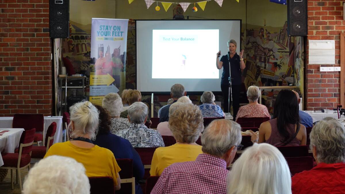 A community event in York providing tips to prevent falls. Photo supplied