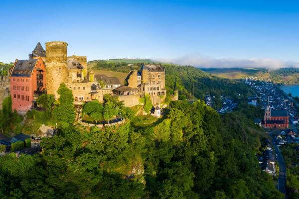 High above the small town of Oberwesel, Burg Schoenburg has a commanding view of the Rhine River. Picture supplied