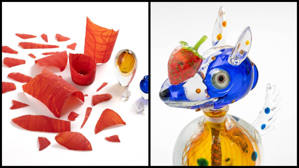 How glass artist Tom Moore breathed new life into Paula Nagel's shattered vase and bottles. Pictures by Connor Patterson