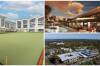 (Clockwise from left) Ryman's Deborah Cheetham Retirement Village at Ocean Grove; an artist's impression of the pool area at Halcyon Coves and the solar panelling (at right) at Resthaven Aberfoyle Park. Pictures supplied by Rymans Stockland and Resthaven.