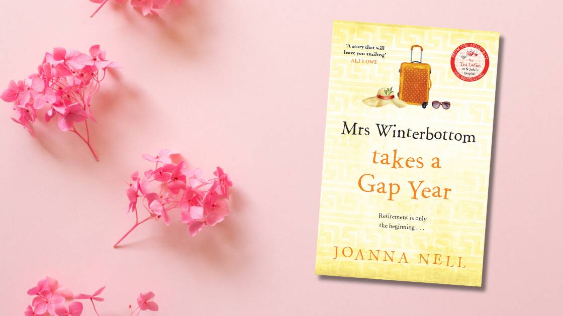 The cover of Mrs Winterbottom Takes a Gap Year by Joanna Nell. Picture supplied