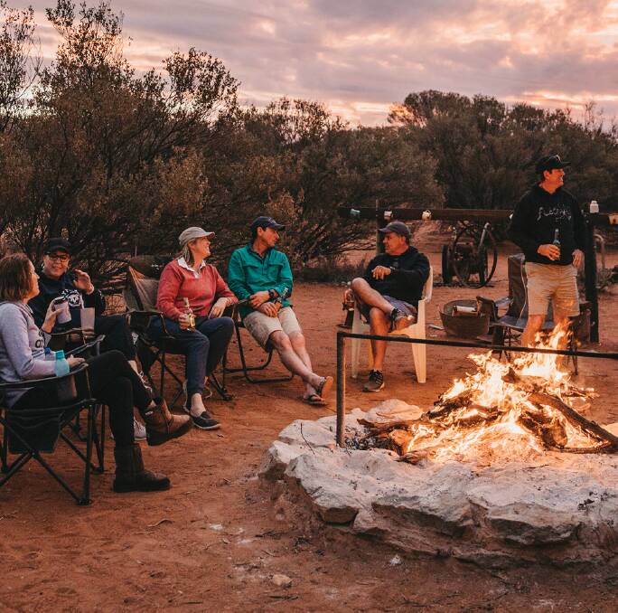 Enjoy a yarn by the campfire in Australia's Golden Outback. Picture supplied
