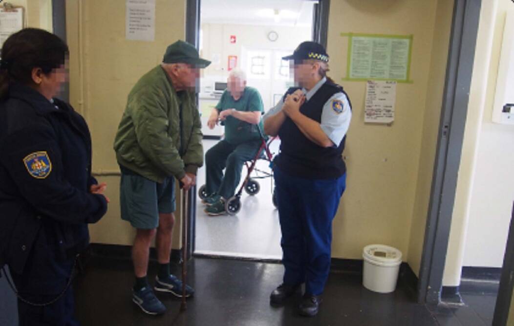 Older inmates and custodial officers in Sydney