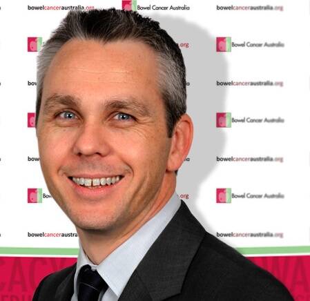 Bowel Cancer Australia chief executive Julien Wiggins.