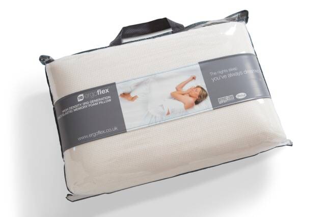 Michael is sure to sleep soundly on his pair of Ergoflex pillows.