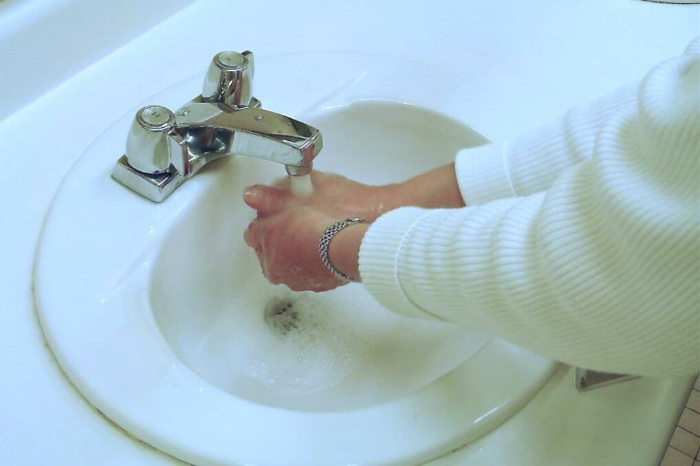 Sing the song 'Happy Birthday' twice while washing your hands.