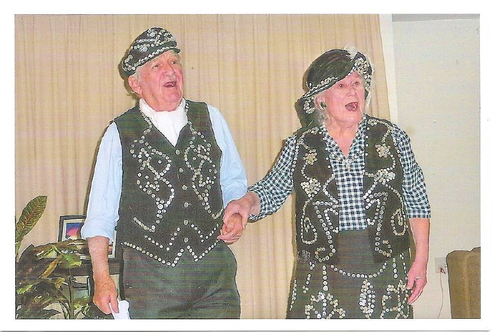 Hilda Bird and her  husband Alan entertain with cockney songs at a retirement  village.