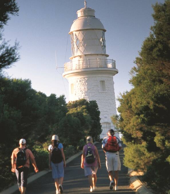 TAKE A HIKE – Cape Naturaliste Lighthouse has stunning coastal views. Photo: Tourism Western Australia.