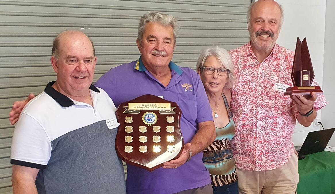 (From Left Kerry Myatt (QLACCA Head of Judging & Rules), Steve Somerville, Donna Parker and Caboolture club treasurer Leon Allen. Picture supplied