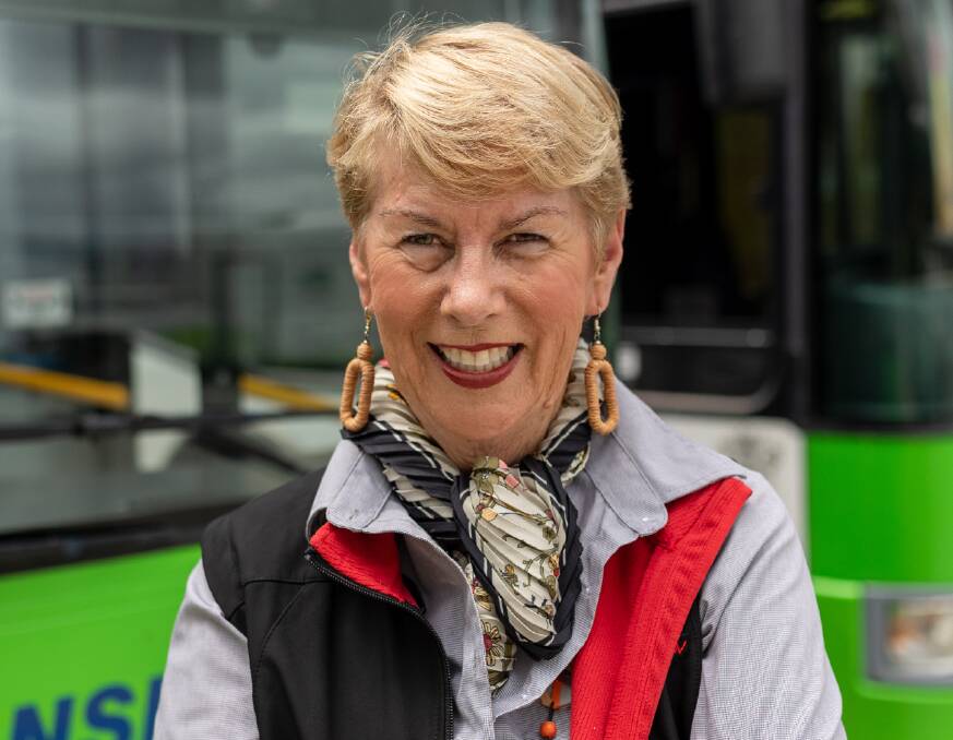 Award winning bus driver Sue Bishop is a great favourite with her passengers.